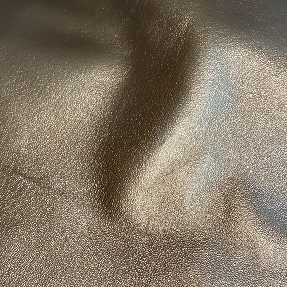 EUC Vintage Stunning Bronze Leather Trench Coat Blazer🌸Pristine Condition Sz 10 - Picture 11 of 15